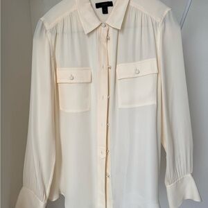 J. Crew Cream Blouse
